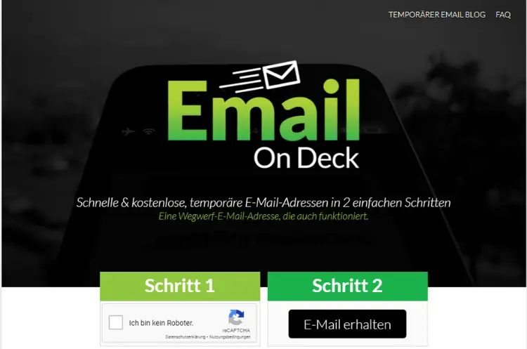 EmailOnDeck E-Mail-Dienst