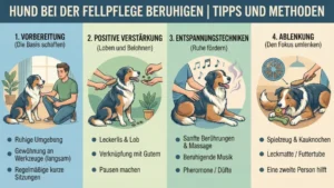 Hund bei der Fellpflege beruhigen | Tipps und Methoden