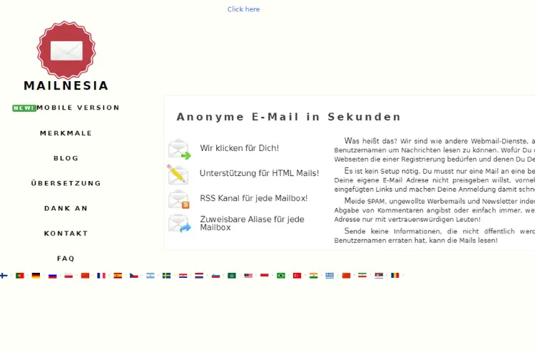 Mailnesia E-Mail-Dienst