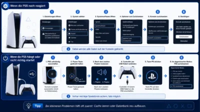 PS5 zurücksetzen: Schritt-für-Schritt-Anleitung