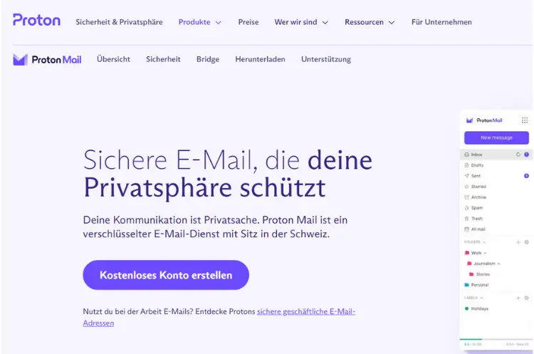 ProtonMail E-Mail-Dienst