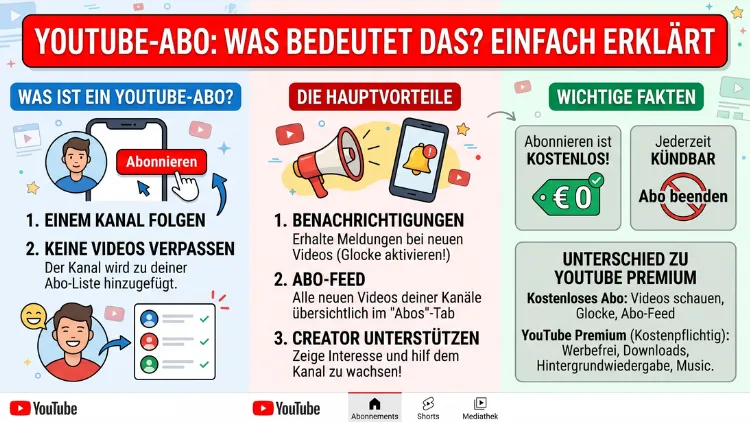YouTube-Abo: Was bedeutet das? Einfach erklärt