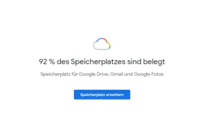 Google-Speicherverwendung