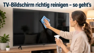 TV-Bildschirm richtig reinigen – so geht’s