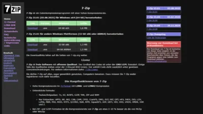 7ZIP Windows 11 deutsch Download kostenlos