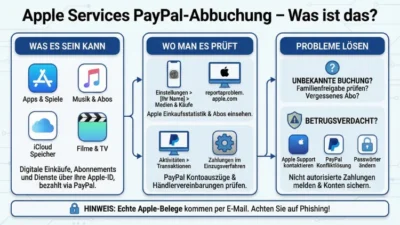 Apple Services PayPal-Abbuchung – was ist das?