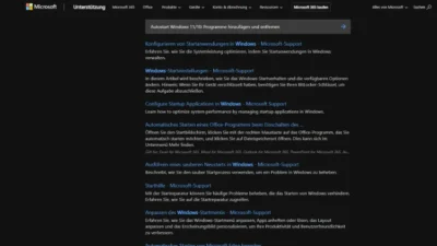 Autostart Windows 1110 Programme hinzufügen und entfernen