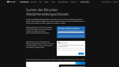 BitLocker Recovery Key unter Windows 10 finden – So geht’s