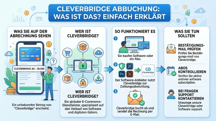 Cleverbridge Abbuchung: Was ist das? Einfach erklärt