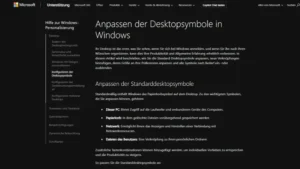 Desktopsymbole anzeigen in Windows 10 und 11 – Guide