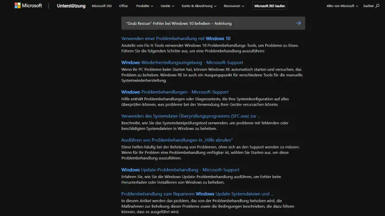 Grub Rescue-Fehler bei Windows 10 beheben – Anleitung