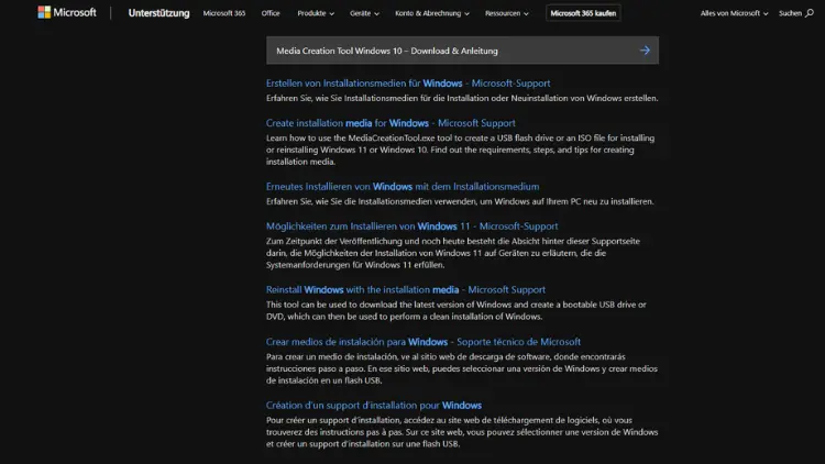 Media Creation Tool Windows 10 – Download & Anleitung