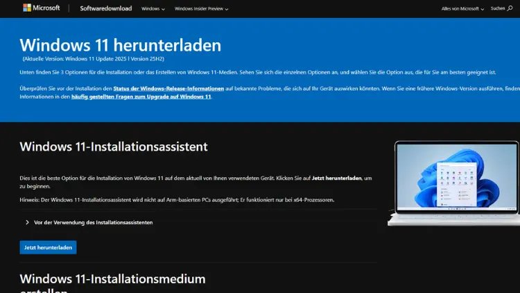 Media Creation Tool für Windows 11 – Download & Anleitung