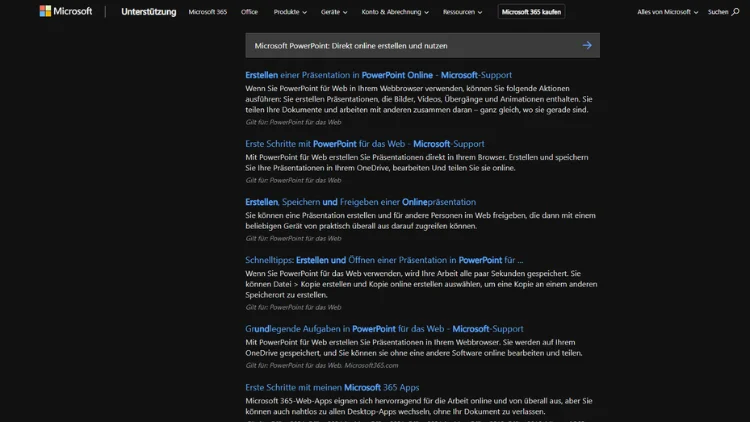 Microsoft PowerPoint Direkt online erstellen und nutzen
