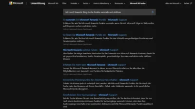 Microsoft Rewards Bing-Suche-Punkte sammeln und einlösen (1)