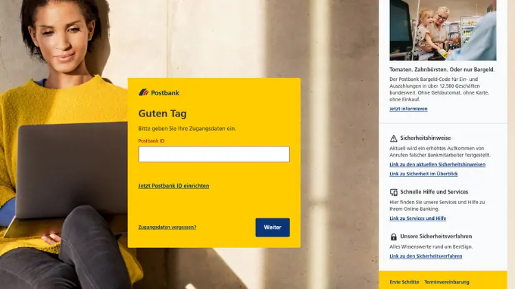 Postbank Online-Banking Login – hier geht’s