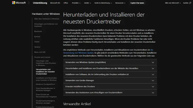 So laden sie Druckertreiber in Windows 10 und 11 herunter