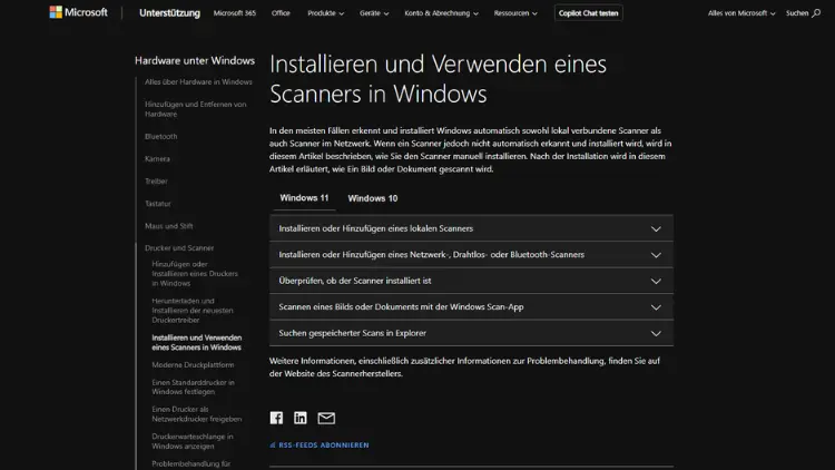 Windows 11 & 10 Scannen und Speichern - so geht’s