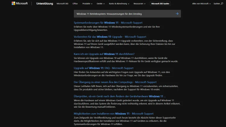 Windows 11 Betriebssystem Voraussetzungen für den Umstieg