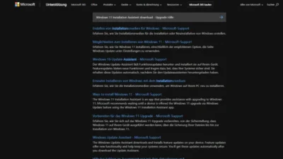Windows 11 Installation Assistent download - Upgrade Hilfe