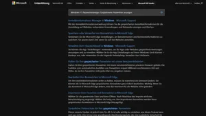 Windows 11 Passwortmanager Gespeicherte Passwörter anzeigen
