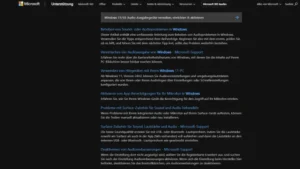 Windows 1110 Audio-Ausgabegeräte verwalten, einrichten & aktivieren