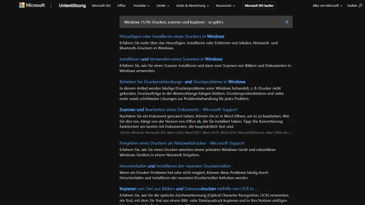 Windows 1110 Drucken, scannen und kopieren - so geht’s