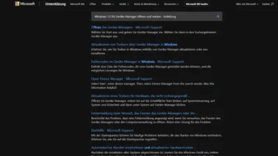 Windows 1110 Geräte-Manager öffnen und starten - Anleitung