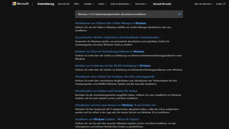 Windows 1110 Netzwerkadaptertreiber aktualisiereninstallieren