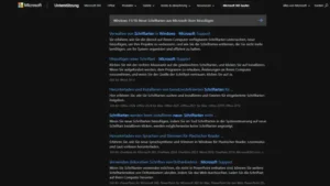 Windows 1110 Neue Schriftarten aus Microsoft Store hinzufügen