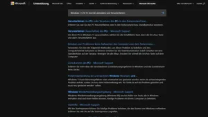 Windows 1110 PC korrekt abmelden und herunterfahren