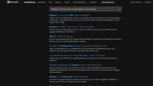 Windows 1110 Secure Boot Funktion aktivieren, start & prüfen