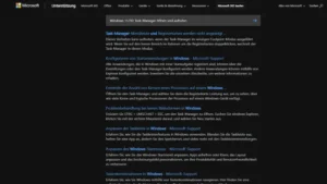 Windows 1110 Task-Manager öffnen und aufrufen