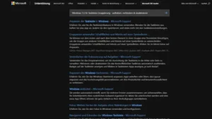 Windows 1110 Taskleiste Gruppierung - aufheben, verhindern & deaktivieren