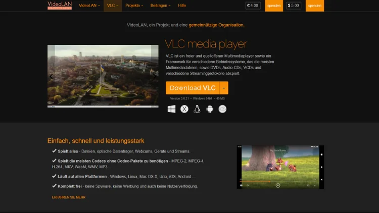 Windows 1110 VLC Player 64 Bit Download & installieren