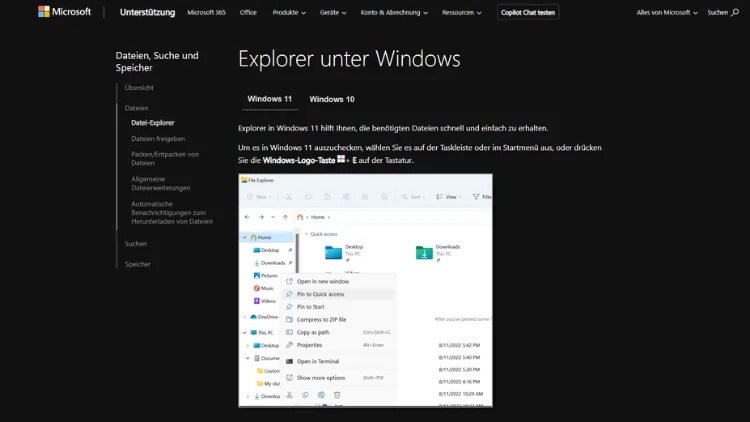 Windows 1110 Windows Explorer öffnen, starten & reparieren