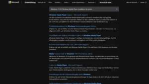 Windows 1110 Windows Media Player installieren & starten