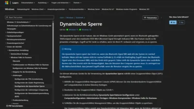 Windows Aktivieren sie die automatische Gerätesperrfunktion