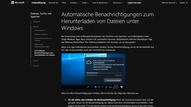 Windows Verwalten von automatischen Dateidownload-Benachrichtigungen