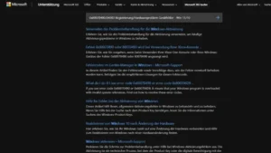 0x8007049004003 RegistrierungHardwareproblem Gerätefehler - Win 1110