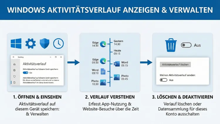 Aktivitätsverlauf anzeigen, öffnen, einsehen | Windows 11/10