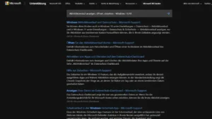 Aktivitätsverlauf anzeigen, öffnen, einsehen - Windows 1110