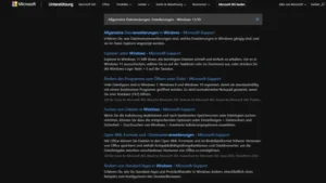 Allgemeine Dateiendungen, Erweiterungen - Windows 1110