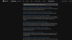 Anzeigeverbindung eingeschränkt – beheben - Windows 1110