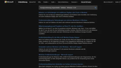 Anzeigeverbindung eingeschränkt – beheben - Windows 1110