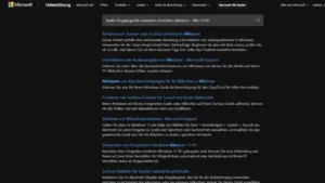 Audio-Eingabegeräte verwalten, einrichten, aktivieren - Win 1110