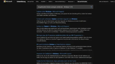 Ausgeblendete Dateien anzeigen, einblenden - Windows 1110