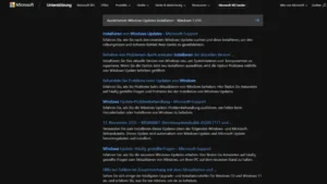 Ausstehende Windows Updates installieren - Windows 1110