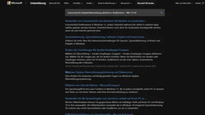 Automatische Beispielübermittlung aktivieren, deaktivieren - Win 1110