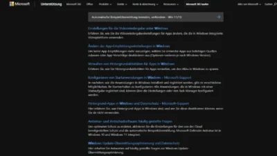 Automatische Beispielübermittlung beenden, verhindern - Win 1110